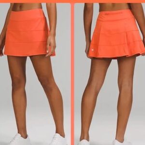 Lululemon Pace Rival Skirt 4-way Stretch 15" Warm Coral Sz. 4 RARE